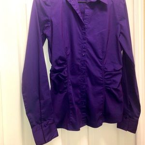 Purple Long Sleeve Blouse Small